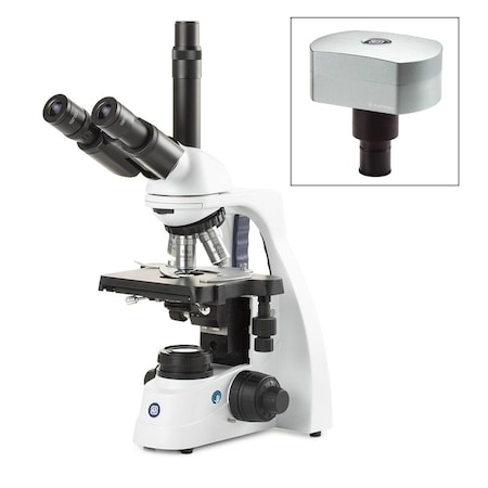 Globe Scientific bScope tri microscope, HWF 10x/20mm EBS-1153-EPLI-DC18
